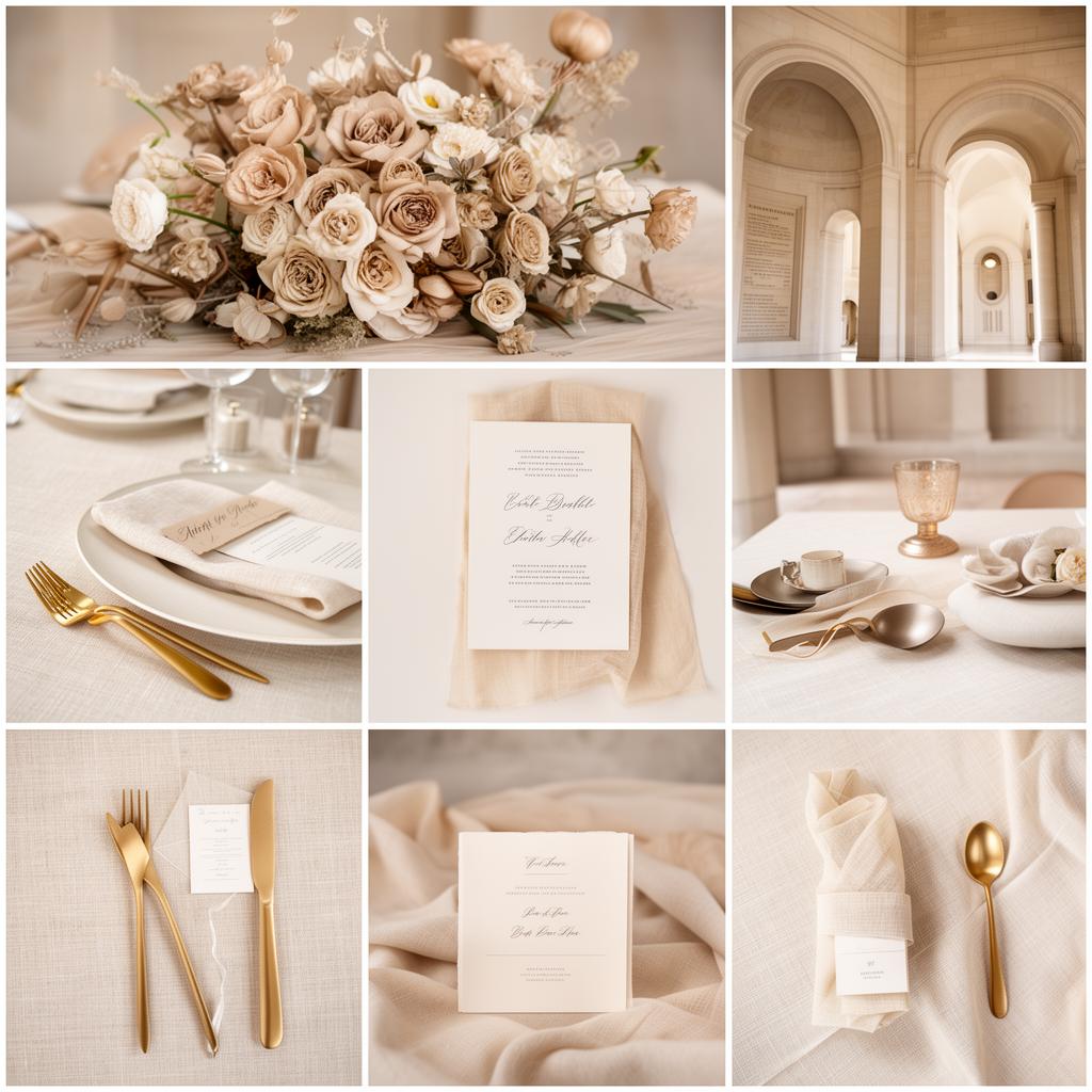 Wedding inspiration moodboard